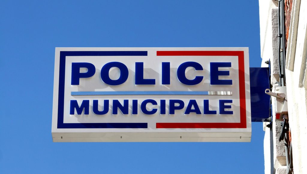 Enseigne d'un poste de Police Municipale