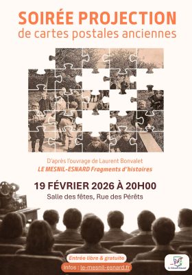 Affiche projection cartes postales V2